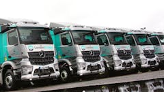 Five new-generation Mercedes-Benz Arocs with MirrorCam sharpen LondonEnergy’s safety focus