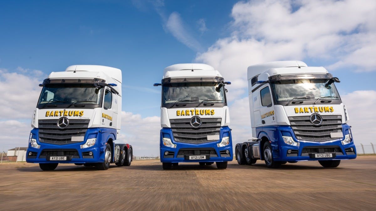 Loyal customer Bartrums looks to the future and embraces the latest Mercedes-Benz truck technology