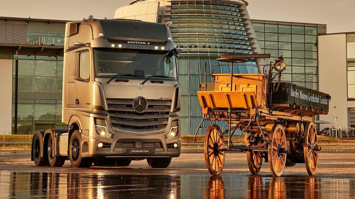 It’s come home: Mercedes-Benz celebrates 125 years of trucking innovation