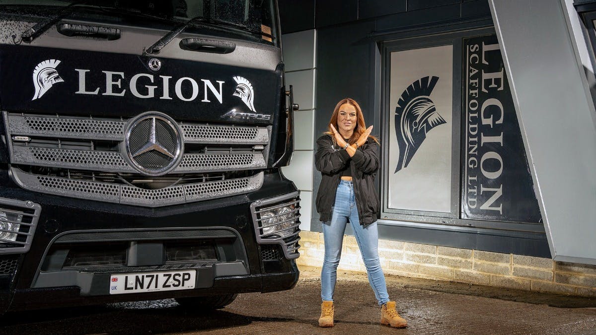 Transport Manager Victoria breaks down barriers with Mercedes-Benz truck operator Legion Scaffolding