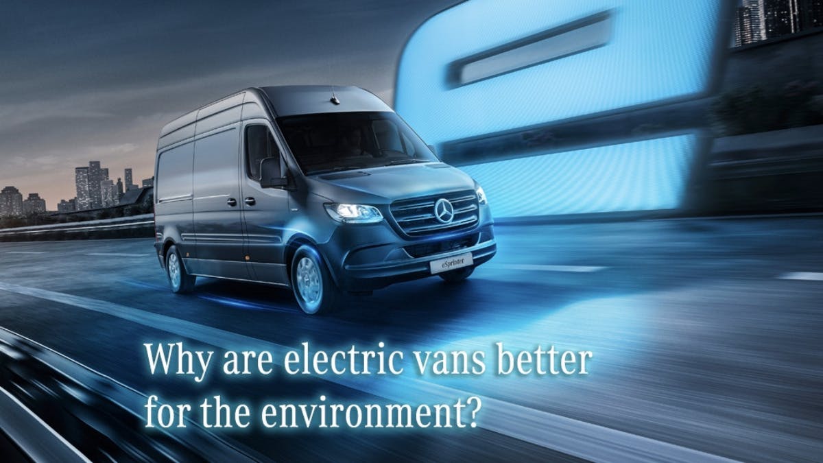Why are electric vans better for the environment?